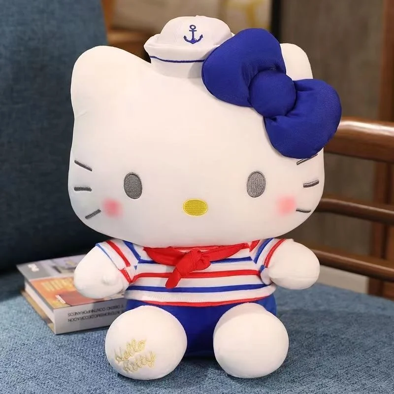 Hellokitty Doll Couple Navy Kt Doll Cat Doll Plush Toy Throw Pillow Birthday Gift
