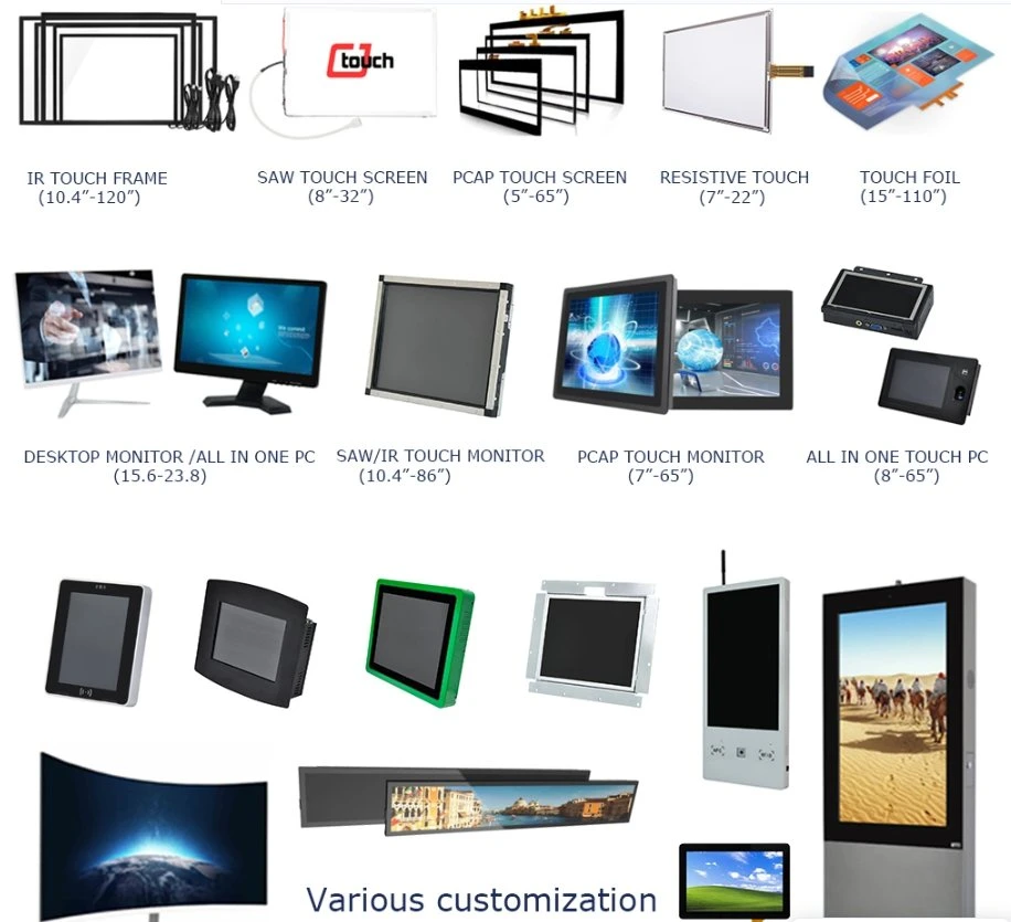 OEM ODM 17 Zoll Infrarot-Touchscreen-LCD-Display-LED Anzeigen