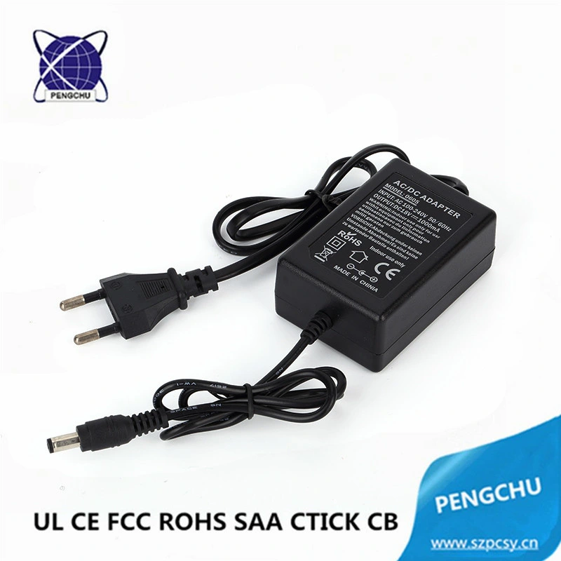 Desktop AC/DC Power Supply Adapter EU Plug 12V 2A 24W with ETL CE FCC RoHS SAA Ctick CB PSE