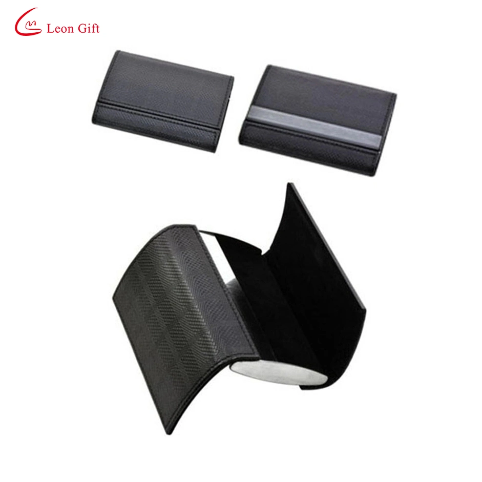 Wholesale/Supplier Custom Logo Gift Credit ID RFID PU Leather Metal Aluminum Business Name Card Holder Magnetic Card Holder