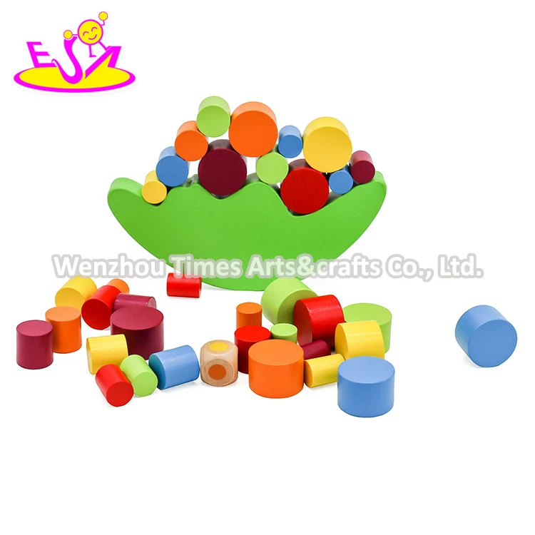 2021 Hot Selling Early Educational Toys Wooden Block Balance Game for Children