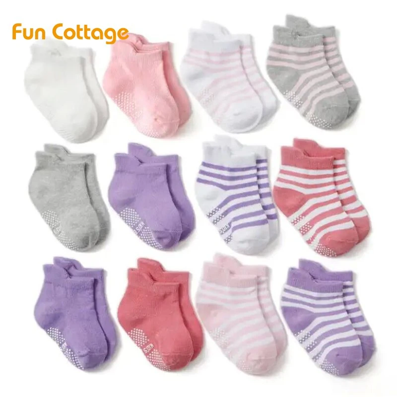 Newborn Baby Socks Novelty Organic Cotton Popular Stripe Hosiery Children Socks