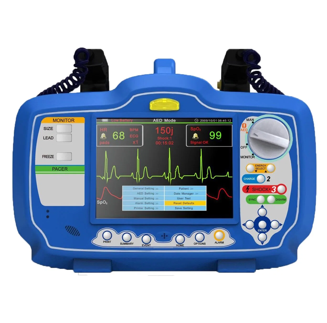 Dm7000 New Arrival Hospital Use Monophasic Portable Defibrillator Monitor