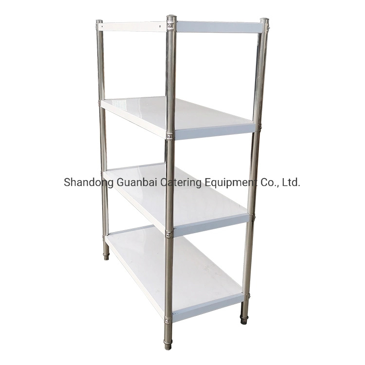 Four Tiers Stainless Steel Kitchen Racks Inox Stainless Steel Restaurant Shelf as Fast Food Equipment