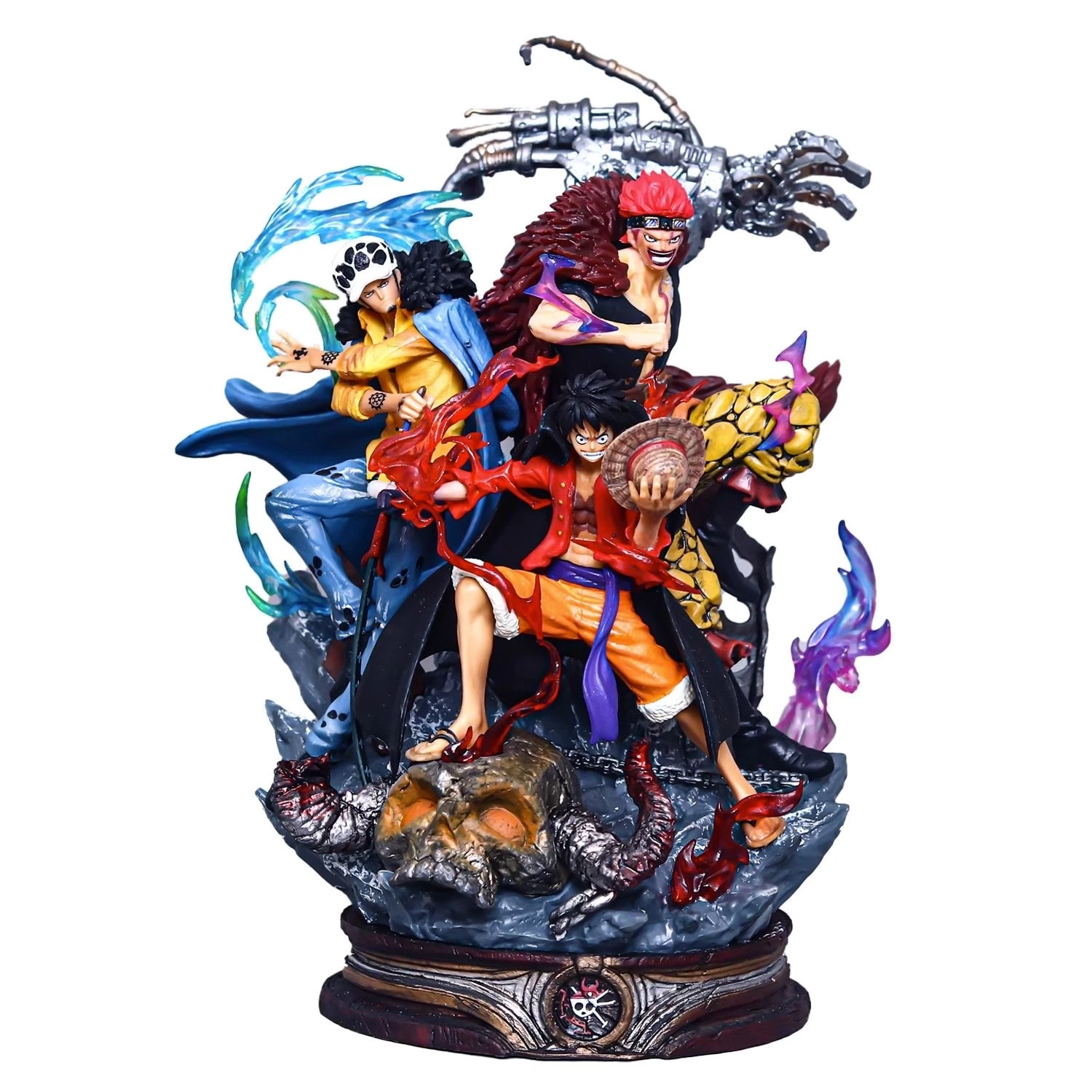 Usine d'approvisionnement Gk Fight Captain Monkey D Luffy Vs Trafalgar D Water Law Vs Eustass Kid One Piece Wholesale Japanese Anime Figure Toy.