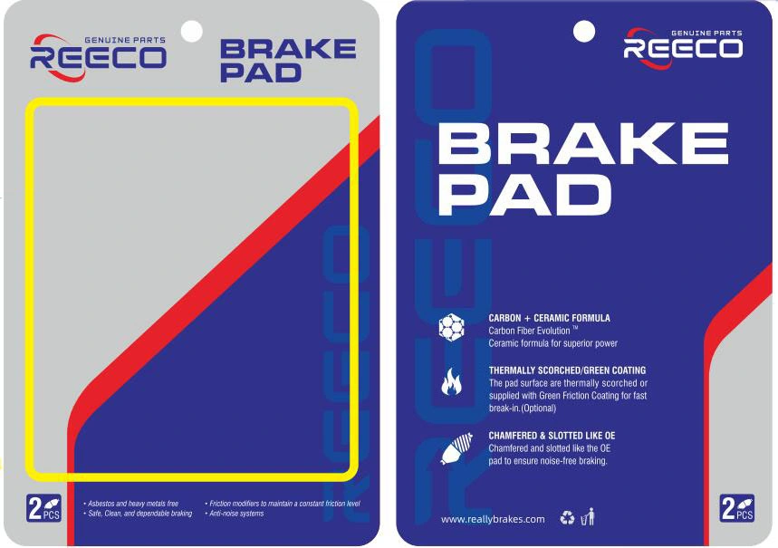 Reeco OE motociclo de qualidade a pastilha do freio RL-8027 para Honda Yamaha Suzuki Bajaj Plano