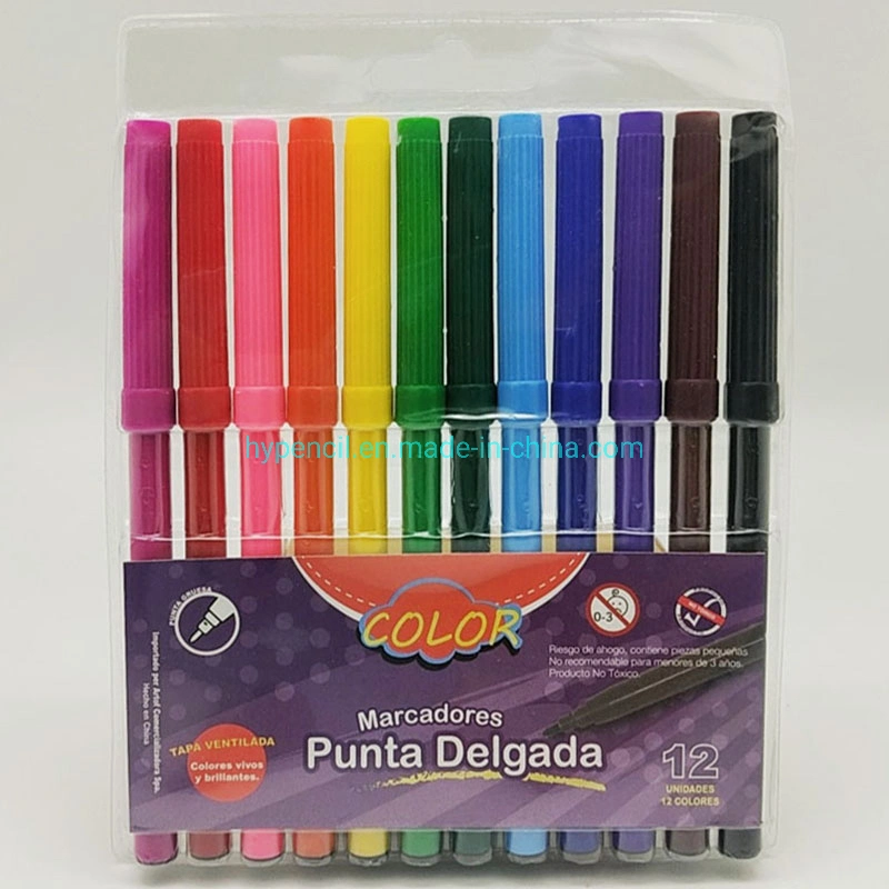 Office School Stationery Art Supplies 12 Washable Marker Felt Tip Watercolor Pen