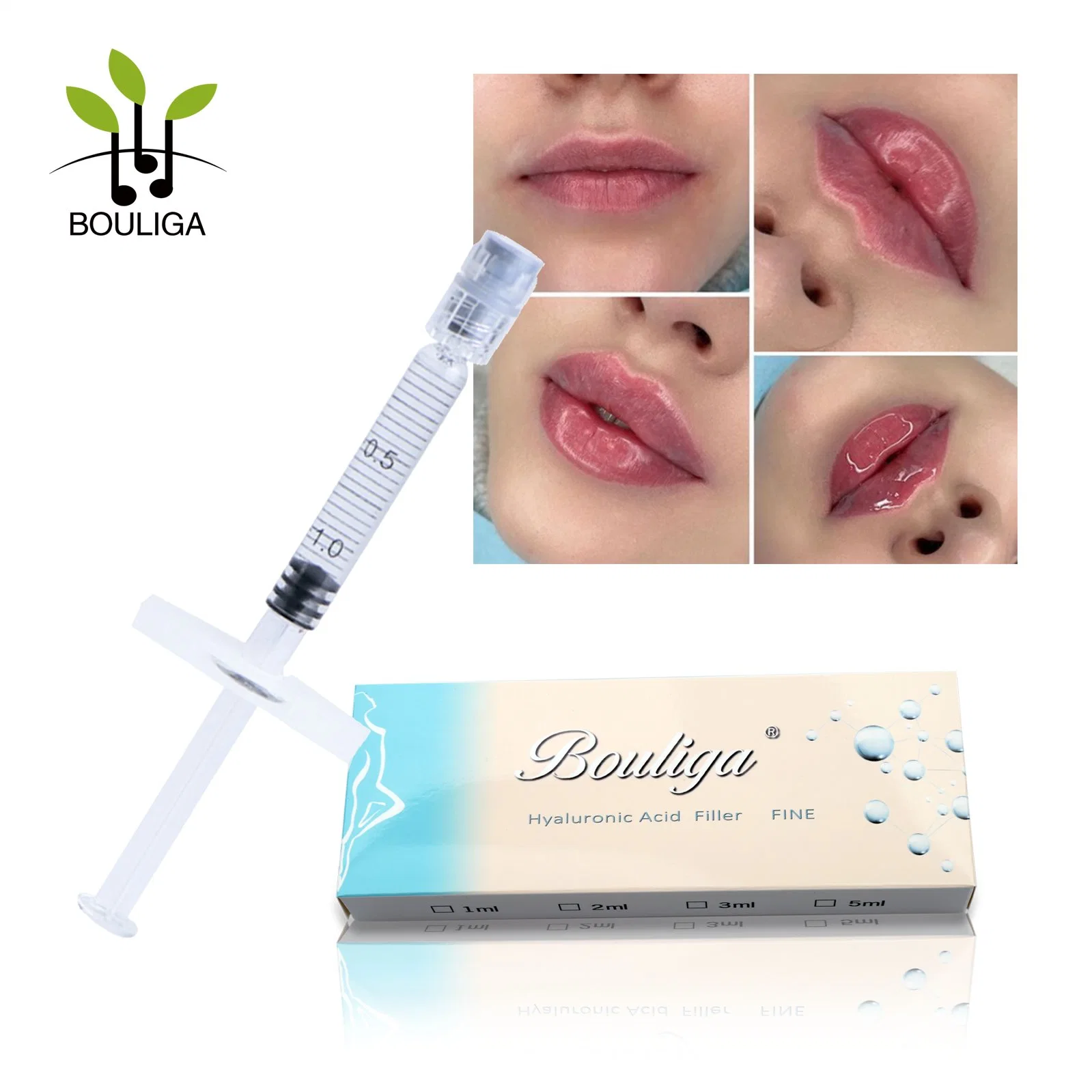 Distributor Supplier Cheap CE Fine Derm Deep Face Filler Ha Injectable Hyaluronic Acid Dermal Filler for Lip Fullness