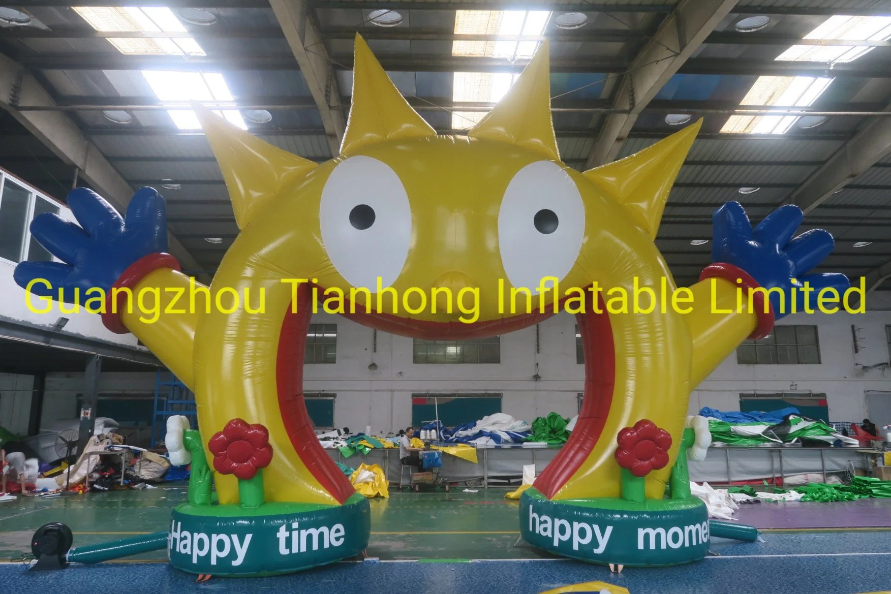 8X6m PVC Outdoor Inflatable Smile Face Arch