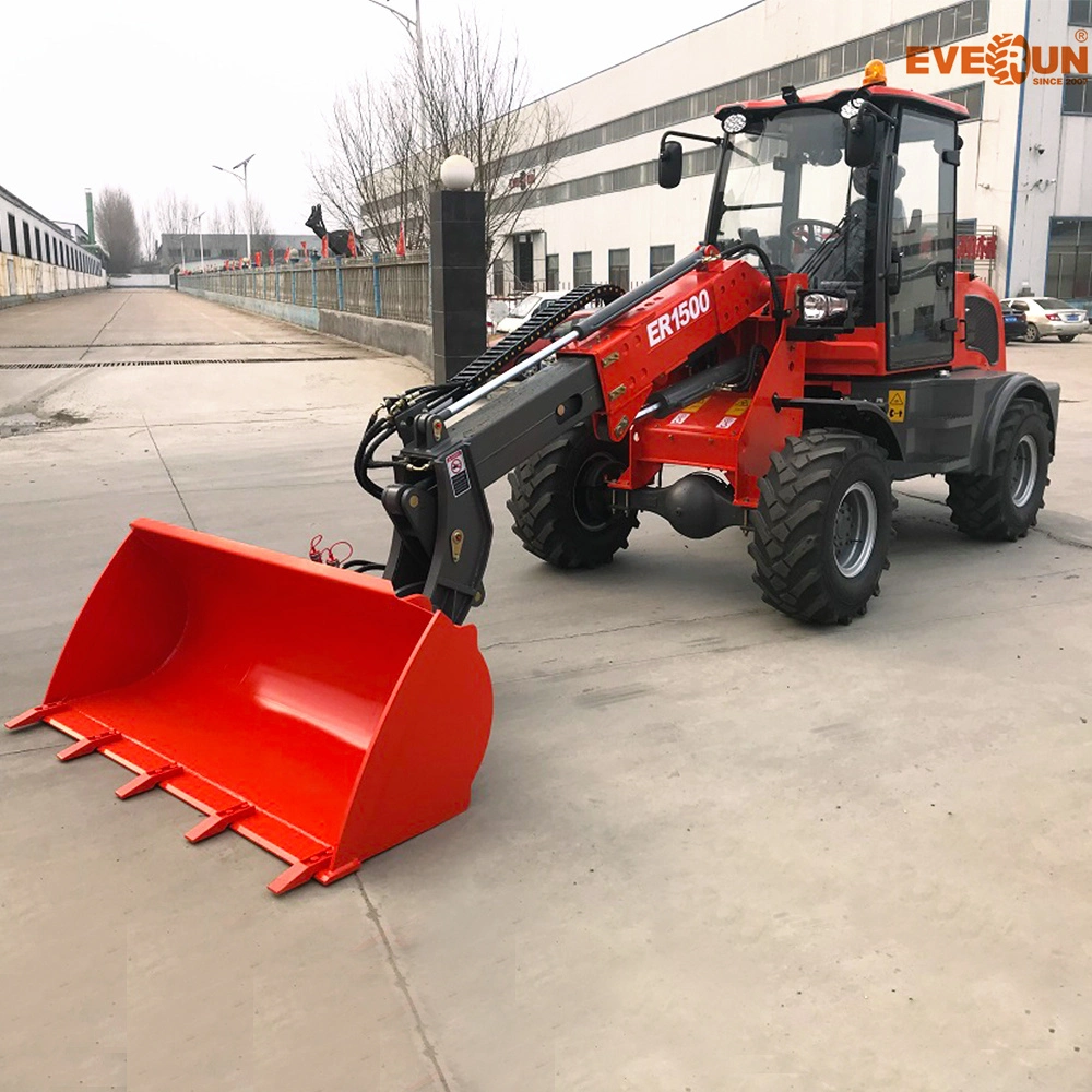 Everun 1.5t Er1500 Agricultural Machinery with CE Multifunction Mini Telescopic Wheel Front Loader