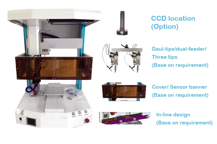 Intelligent Mini Automatic SMD Parts PCB PCBA Assembly Soldering Iron Station with Microscope CCD Function