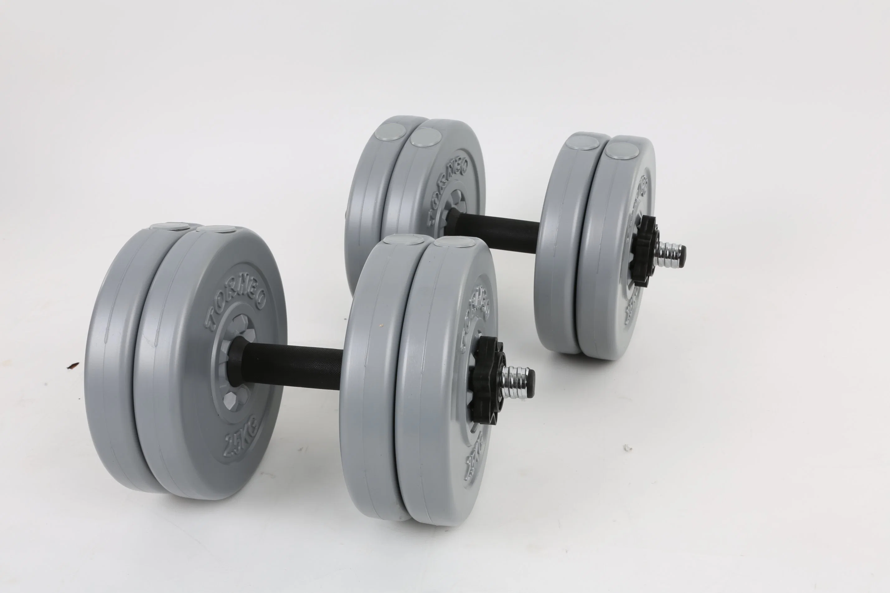 25lb Cement Dumbbell Sets for Strength Training Home Gym