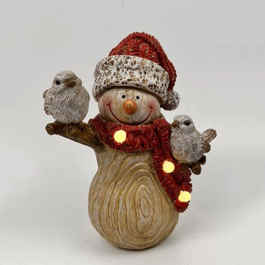 Customized Christmas Snowman Statue Resin Crafts for Home Decoration Snowman MGO Crafts