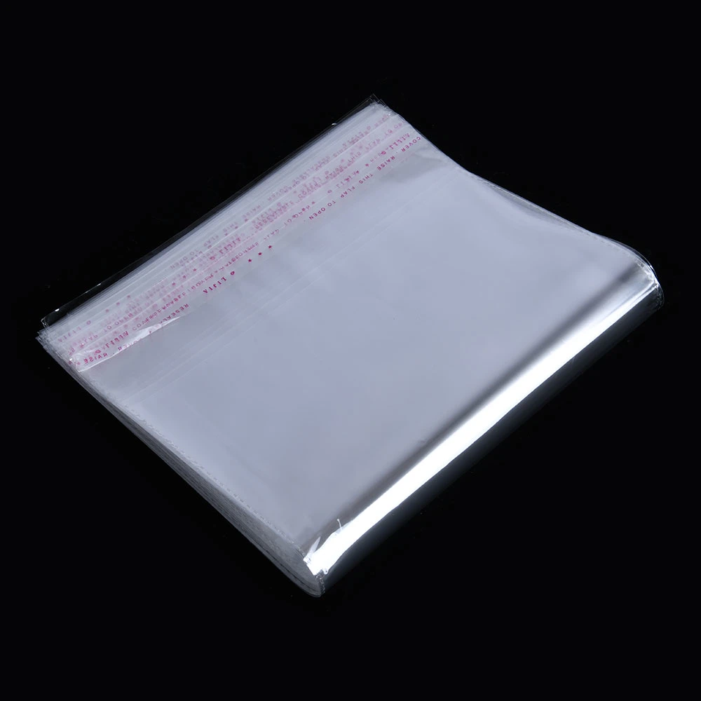 Custom 2.2-2.5micron Transparent Plastic OPP Bags with Adhesive Packaging Bag