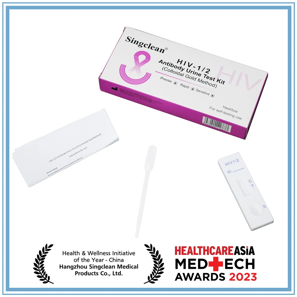Singclean HIV-1/2 Antibody Urine Test Kit HIV Self Urine Test Kit Rapid Diagnostic