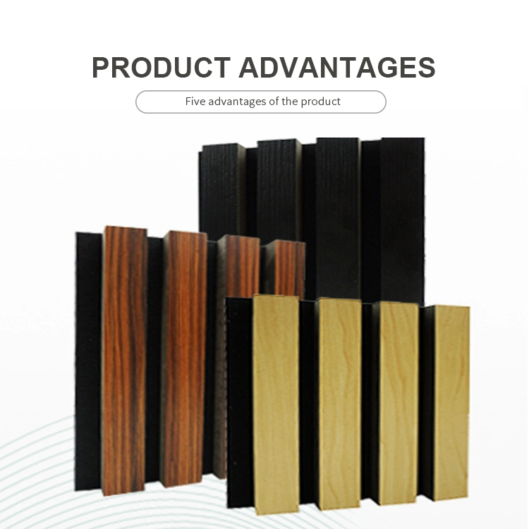 2440*600*22mm Available in Color Decorating Home or Office Slatted Wooden MDF Wood Veneer Acoustic Panels