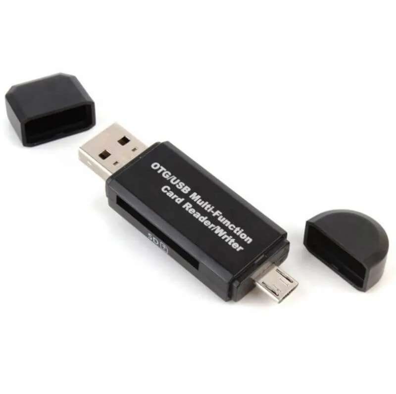 Leitor de cartões inteligentes USB 2.0 TF/SD tipo-C - leitores para Computador portátil/telefones