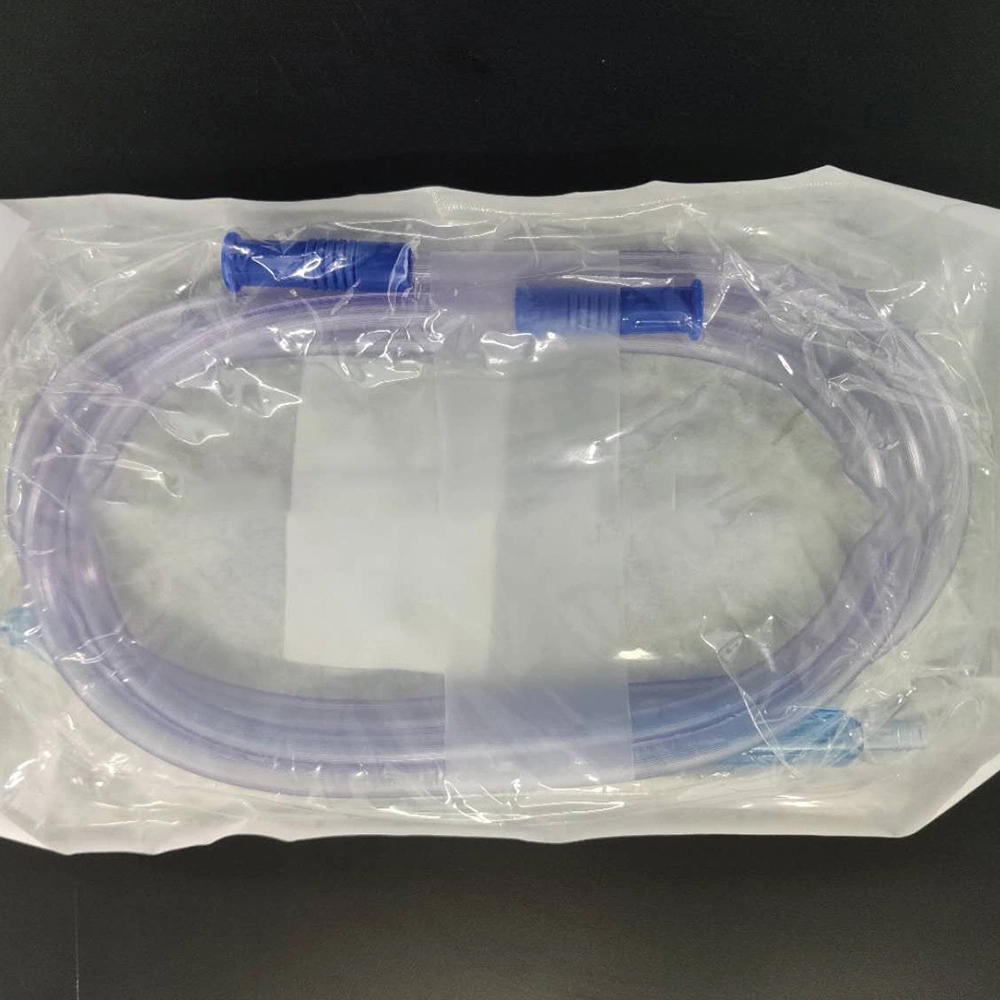 Medical Disposable Clear Suction Connection Tube with Yankauer Handle Suction Tube