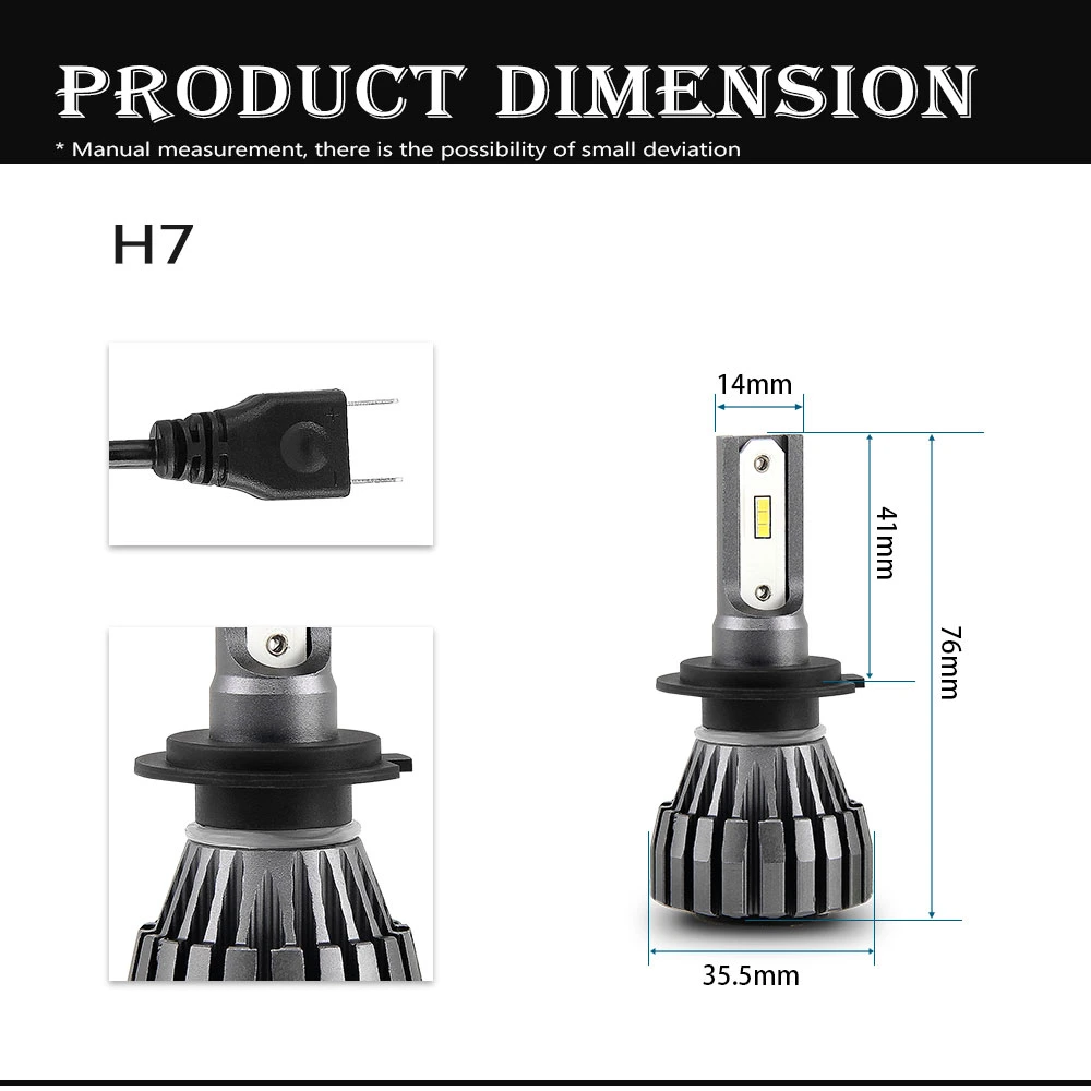 Csp más reciente de H4 H7 H11 LED Lámpara de faro, una muestra gratis H4 H7 Luces Auto