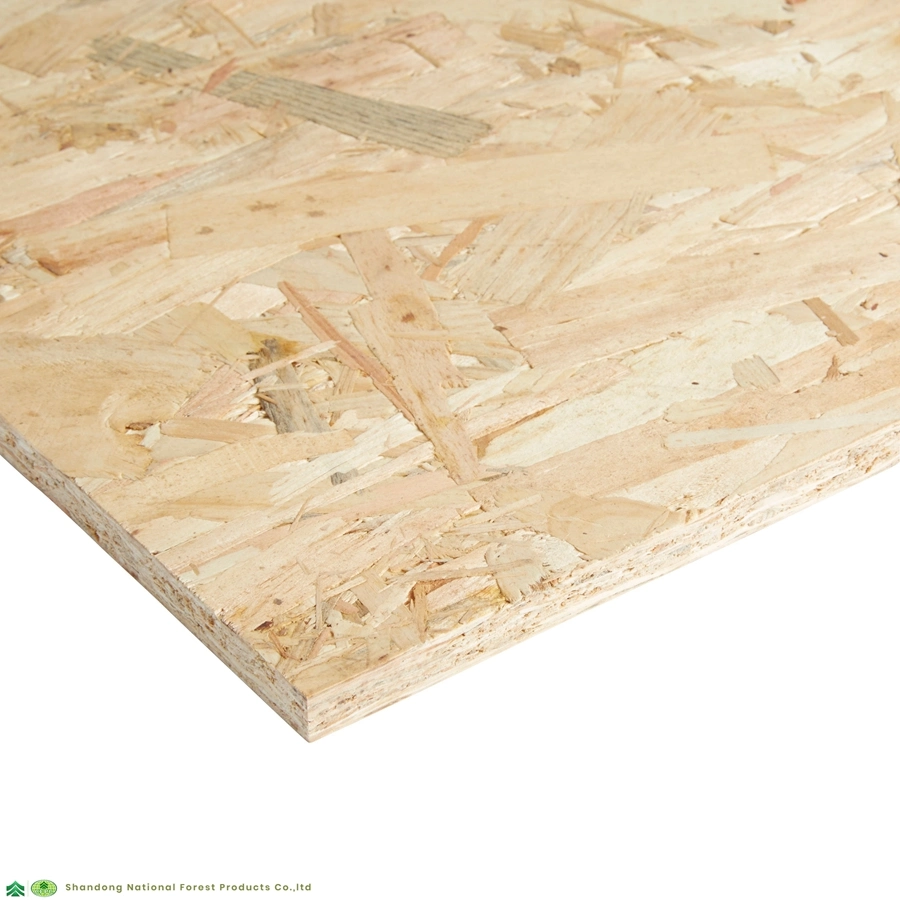 OSB2 OSB 3 9mm 11mm 12mm Strukturteilchen-Board WBP Plain Raw Pine Pappel Wasserdicht MR MDI Kleber OSB für Möbel