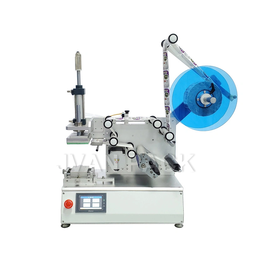 XL-T802 Semi Auto Perfume Flat Table Top Desktop Sticker Adhesive Square Plane Bottle Labeling Machine