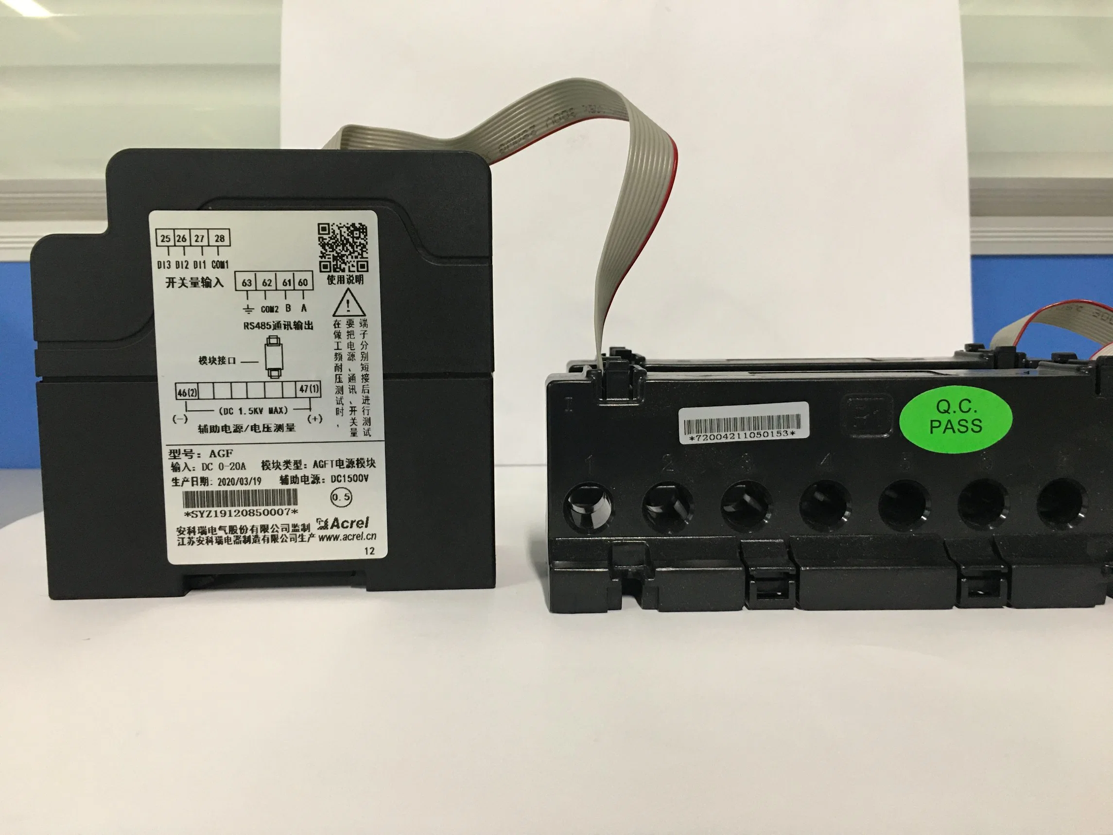 Acrel Agf-M4t Dinrail Perforation Type PV Confluence Acquisition Device for Solar String Monitoring with RS485 Modbus Communication Port