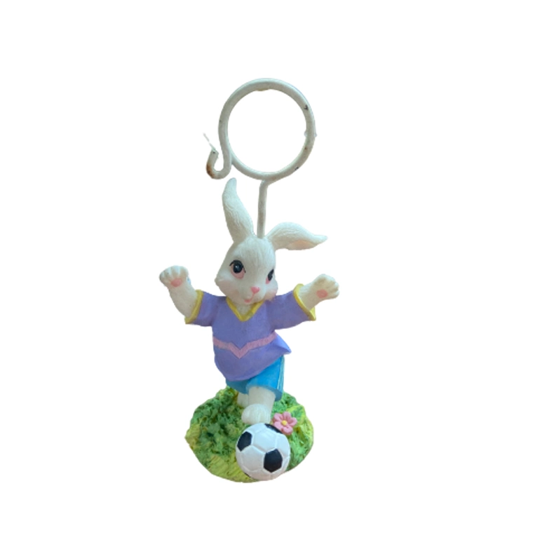 Cute Resin Bunny Note Holder Clip Card Holder for Easter Decor Table Decor