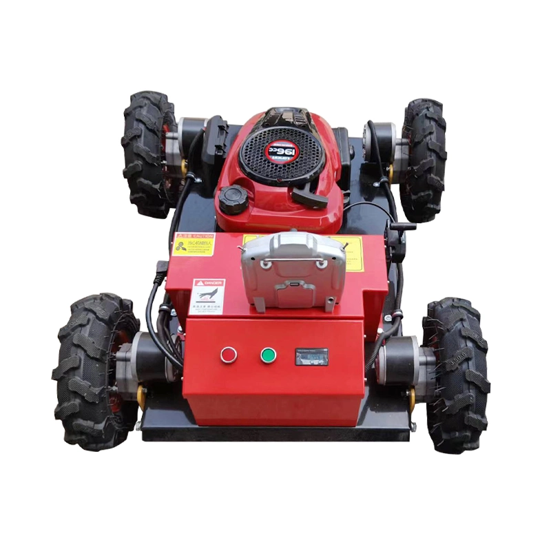 in Stock 4WD Mini Smart Self Robot Remote Control Lawn Mower for Garden Farm