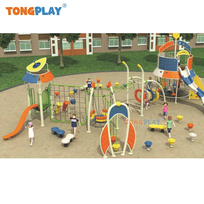 Outdoor Plastic Playground Kids Equipamento para crianças Parque de diversões Jogos