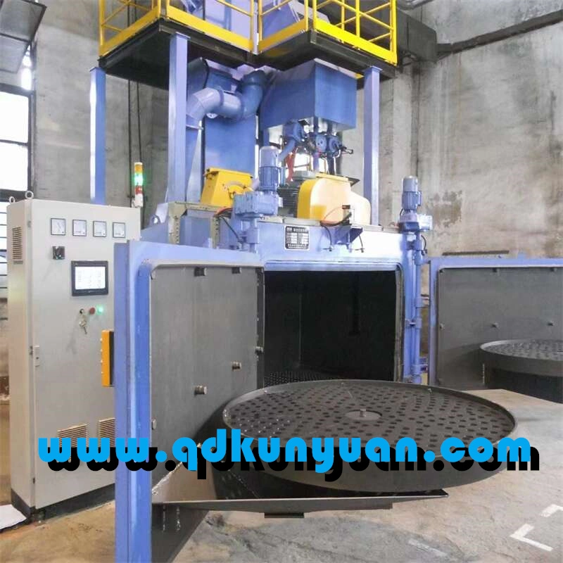 Rotary Table Shot Blast Machine for Aluminum Parts Steel Structural Parts Surface Cleaning