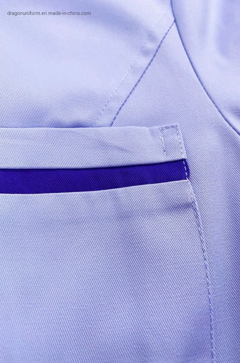 Vêtements de travail pour infirmières bleu violet JIS L 1902 Robe uniforme avec vêtements d'hôpital pour femmes Vêtements de patient Gown Clothes