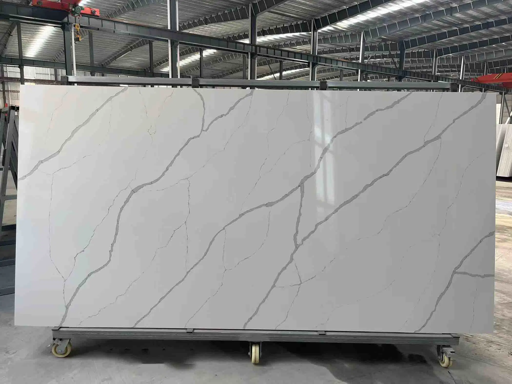 Impact Resistant Solid Surface Artificial Quartz Stone for Kitchen Countertop