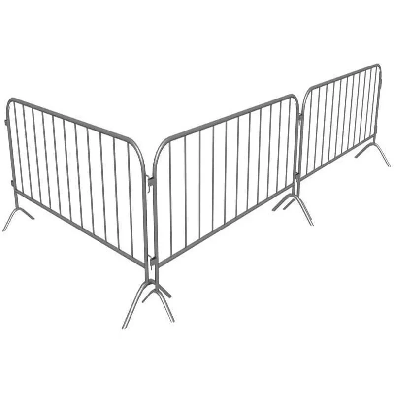 Crowd Control Barrier Traffic Road Safety Barrier Steel Barricades with Bridge Base