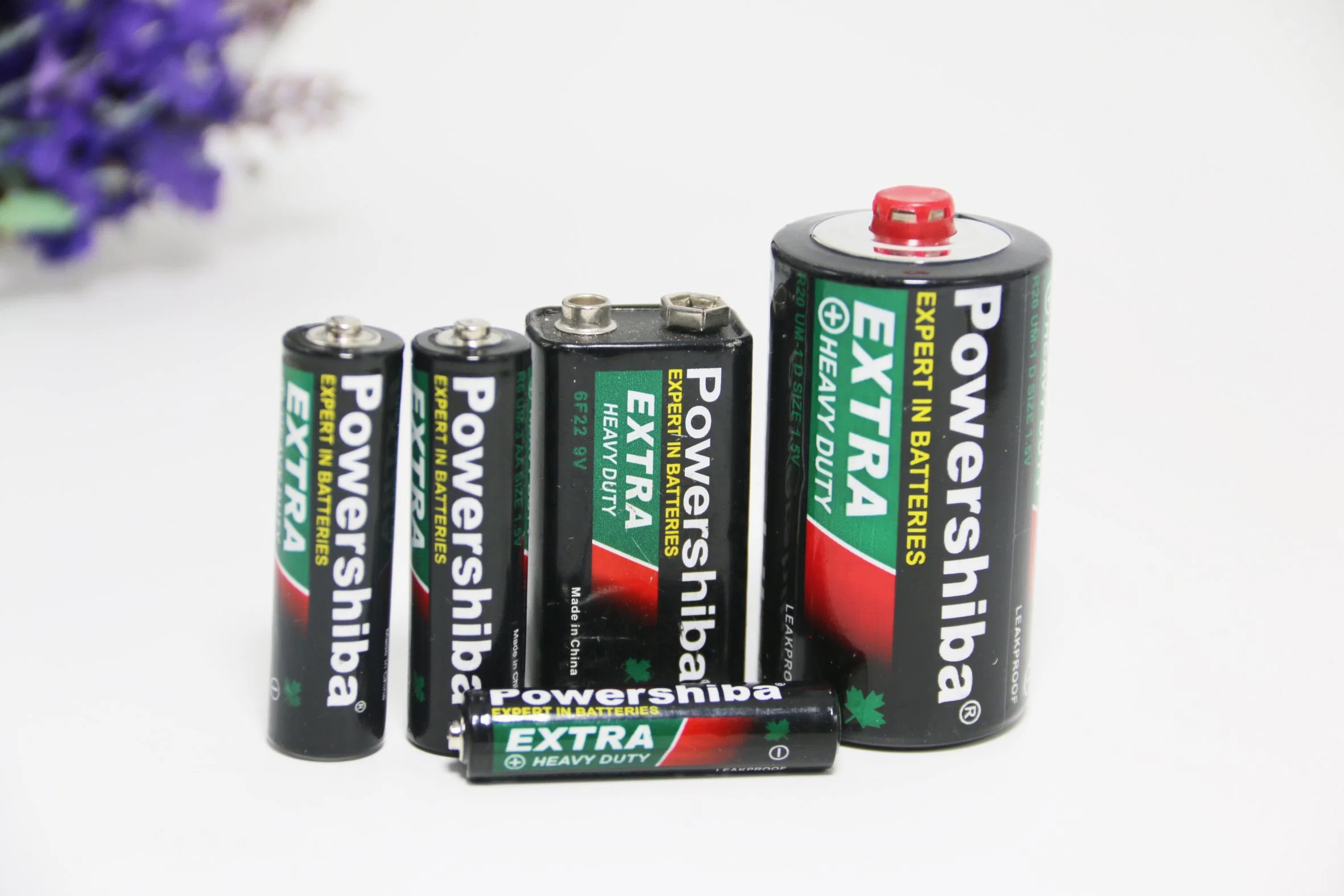 Long Life 1.5V Carbon Zinc Battery R20p Um1 D Size Dry Cell