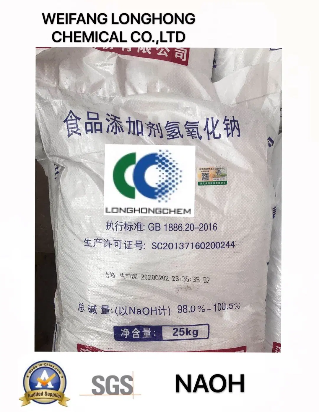 Natriumhydroxid wird in der Papierherstellung /in der Linie mit International verwendet Standards