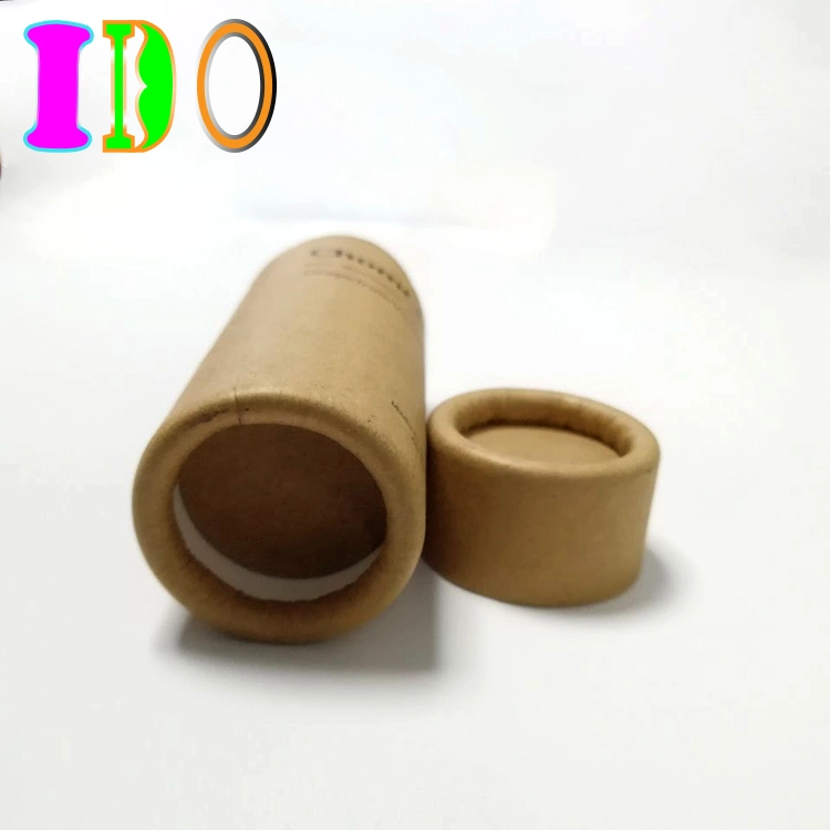 De grado alimentario reciclado del cilindro de papel personalizado Embalaje Frasco gotero de cosméticos de tubo redondo de papel de embalaje de contenedores