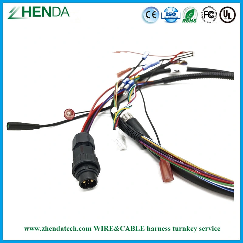 ETFE personalizada /PFA Fluoroplastic doble mazo de cables con aislamiento de 25 pines hembra cable terminal