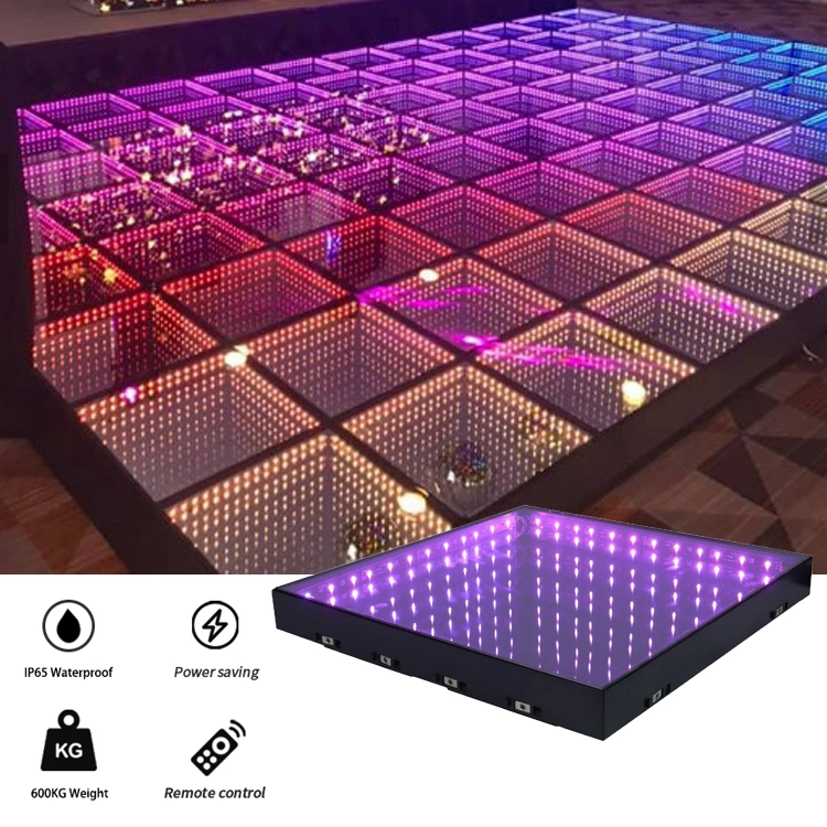 RGB 3in1 Wireless Mirror Dance 50X50cm Tempered Glass Magnetic Interactive Dance Floor Panel