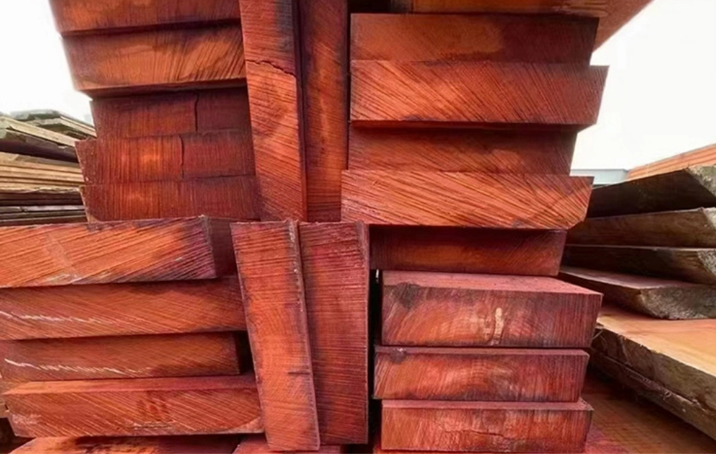 Safflower Pear Solid Wood Safflower Pear Log Board Construction Materials