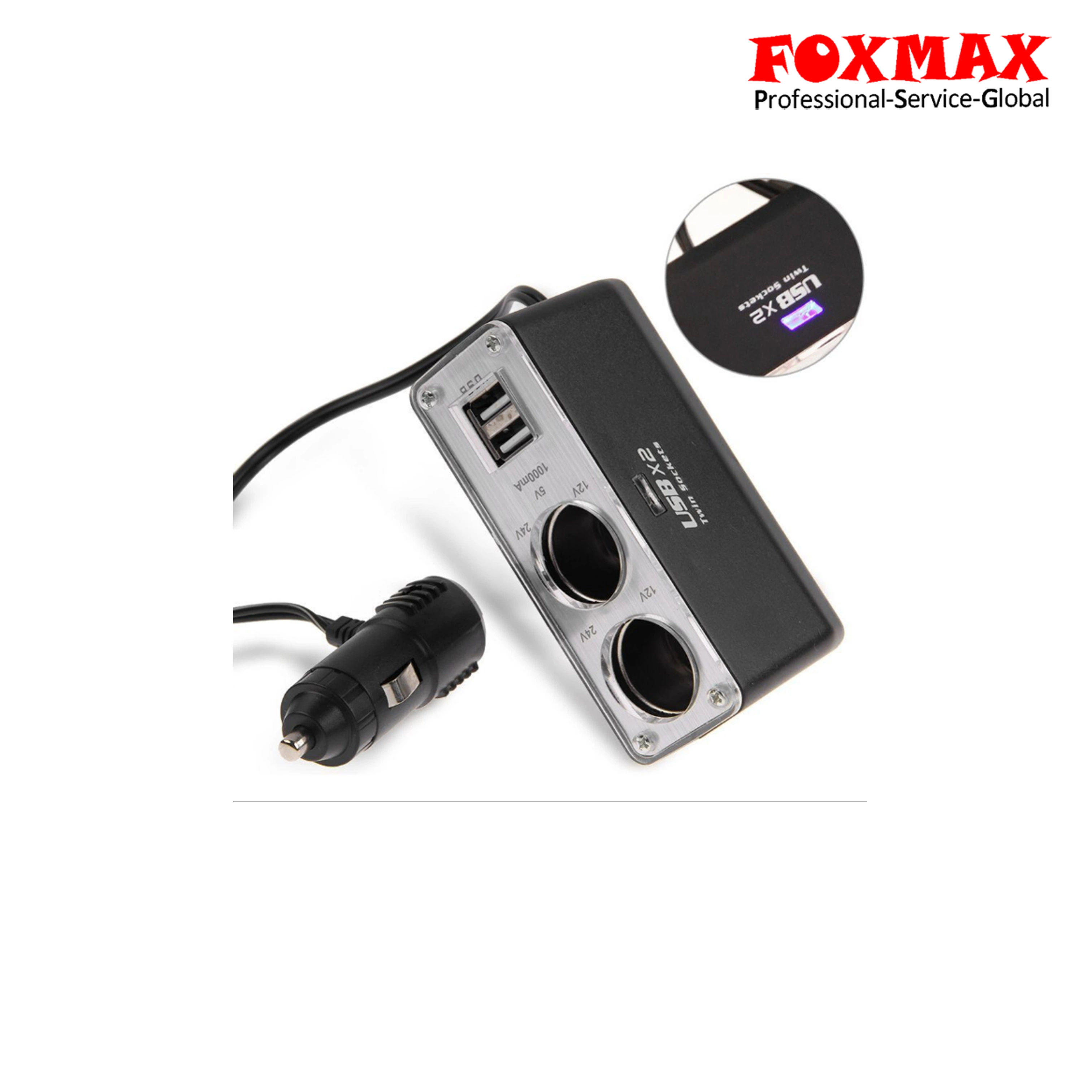 USB Port Adapter Mobile Phone Car Charger Lighter