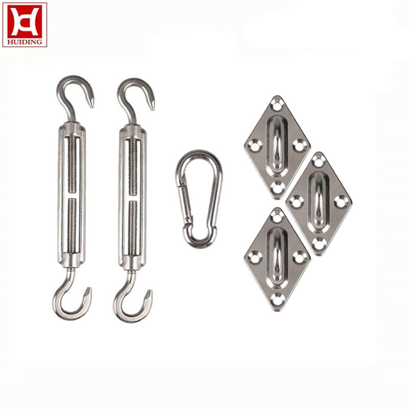 304 Shade Sail Hardware Kit for Rectangle and Square Sun Shade Sail Installation