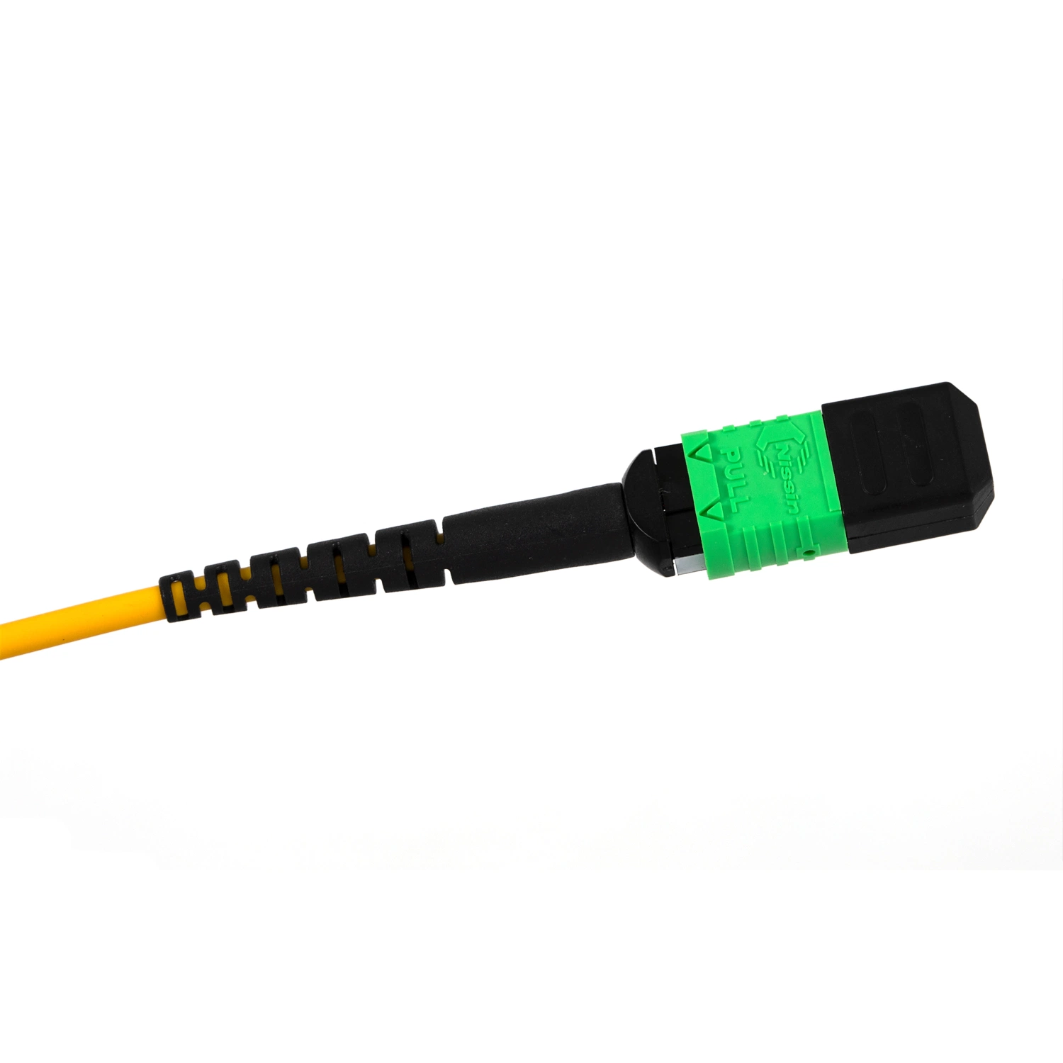 MPO to LC Fiber Trunk Cable 8 Core Yellow Singlemode Fanout MPO to LC Breakout Fiber Patch Cord