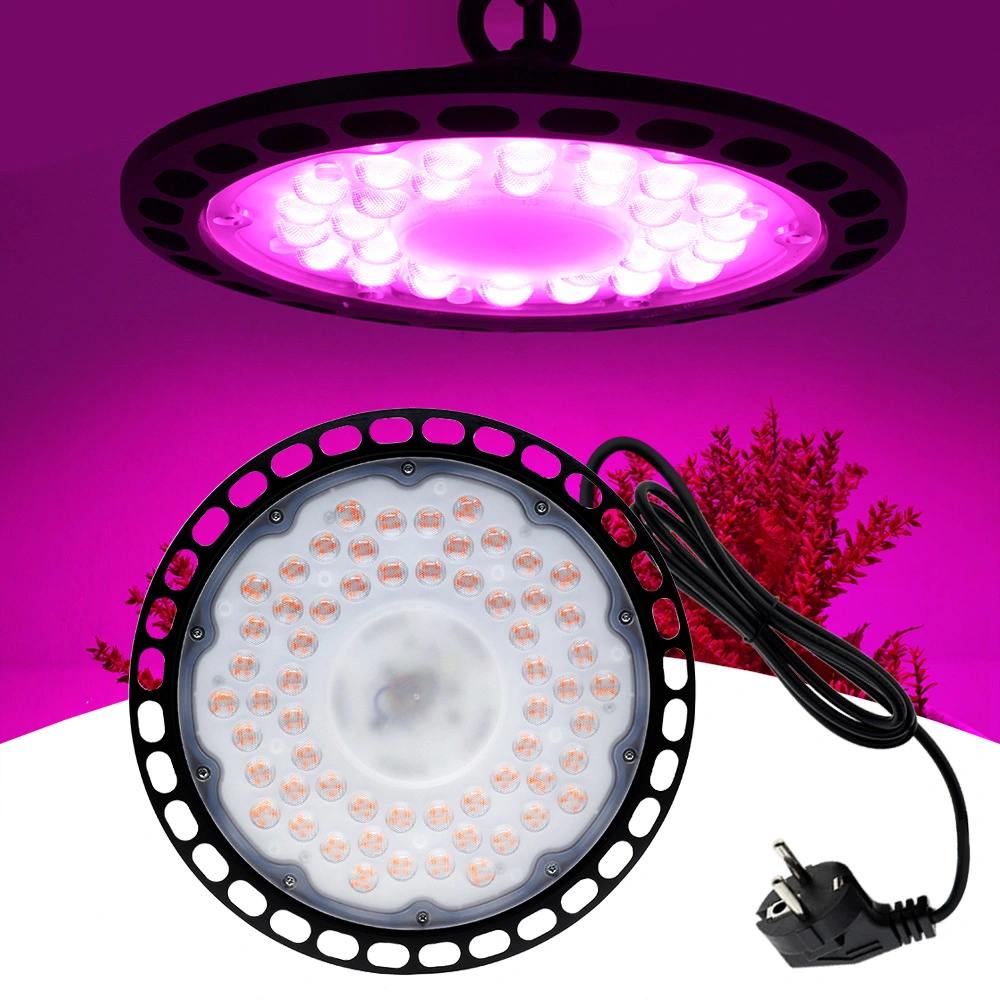 Cross-Border UFO Plant Growth Lamp LED Lamp 100W 150W 200W High Power Shed Room Planting Fill Light Lamp