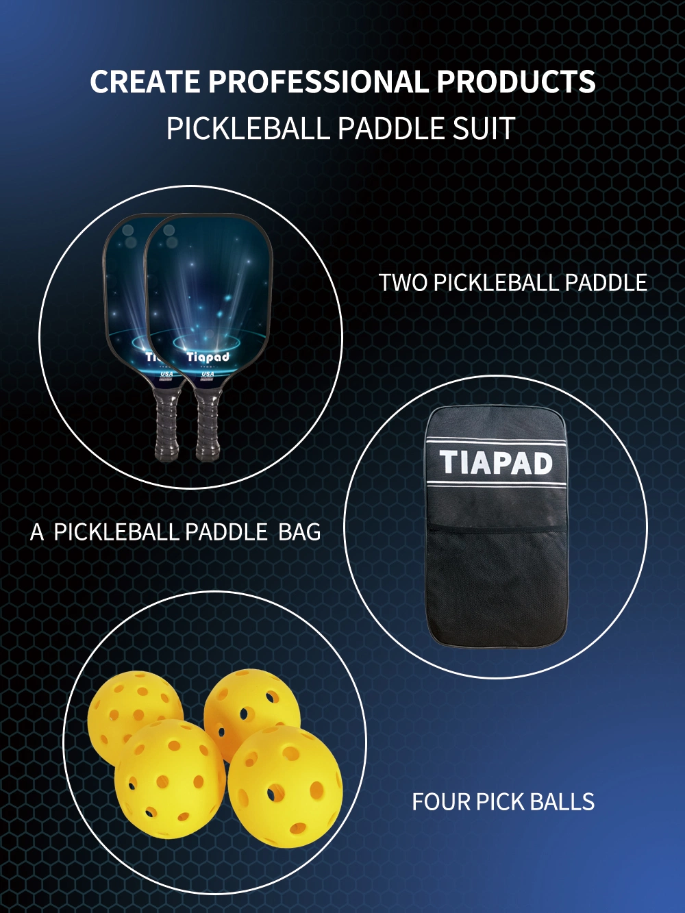 La aprobación Pickleball Usapa Nuevo Material Raquetas de PADEL