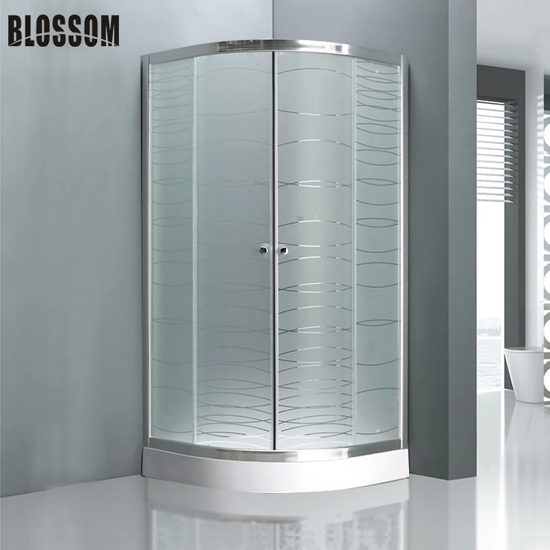 Cheap Acid Glass Simple Enclosure Shower Room Shower Cabin (BLS-9509)