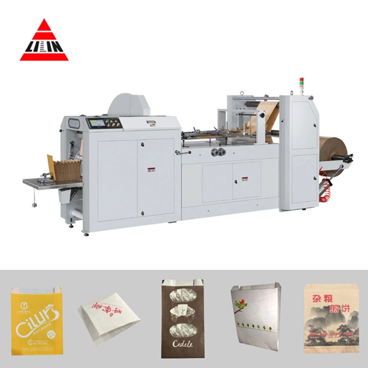 Double Layers Charcoal Price Shopping Handle Paper Bag Making Machine