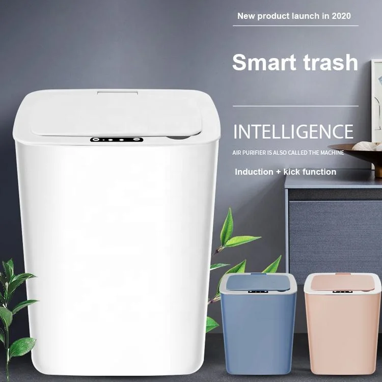 16L Automatic Smart Sensor Trash Waste Bin for Kitchen and Bathroom