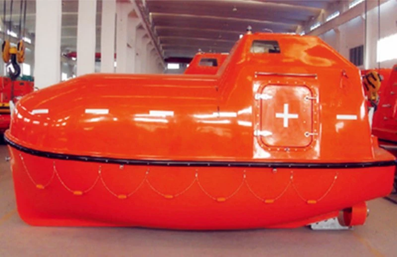 Med Certificate Solas Med Iacs Approval 120 Persons Totally Enclosed Lifeboat with Davit