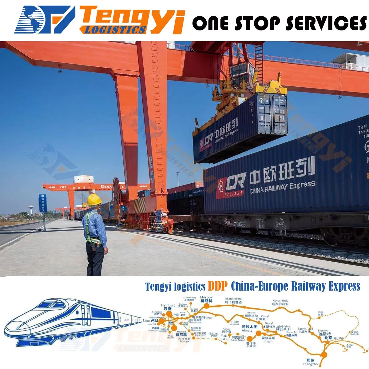 Cheap Railway Freight Forwarder Rail Shipping Fast Amazon Shipping Train Freight Railway From China to Dusseldorf Cologne Stuttgart