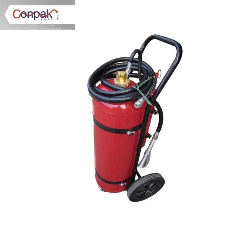 High quality/High cost performance  Supplier Portable Size Dry Powder Trolly Automatic Fire Extinguisher